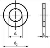 DIN 125 A - Flat Washer Without Chamfer 